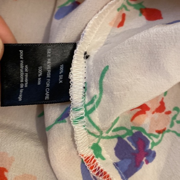 PJK Floral Sleeveless Women's silk Top. Size S - Picture 4 of 6